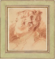 Studio della testa di una donna